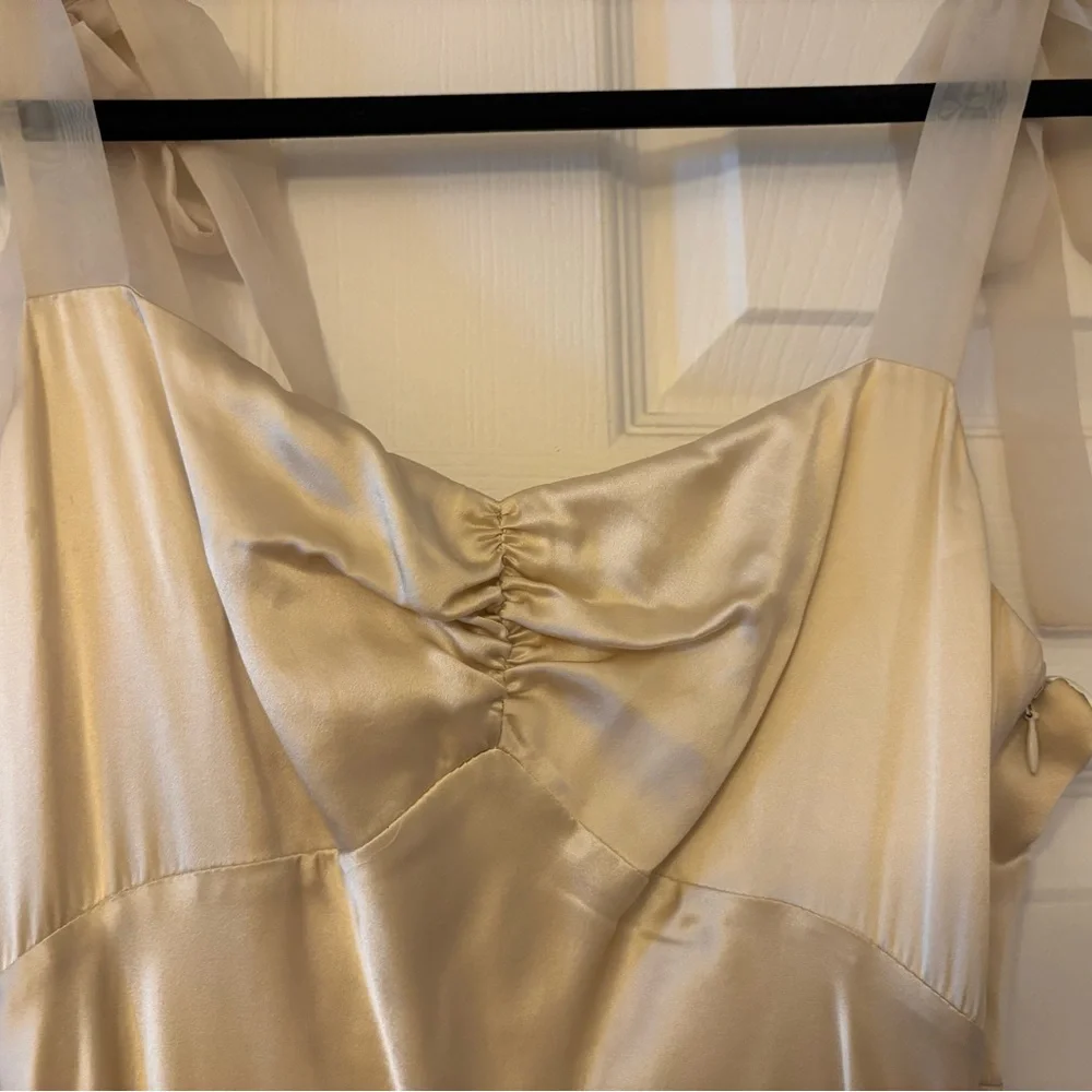 Reformation Alene Silk Ivory Midi Dress - Picture 10 of 11